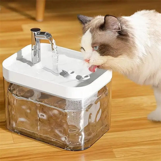 1500ML Automatic Pet Fountain - Fresh and Filtered Water Pet Drinking Dispenser Drinker for Cats Puppies - Ideal for Indoor Use by PDG ibma