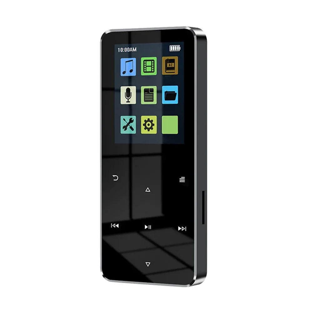 Mini 1.8 inch Metal Touch MP3 MP4 Music Player Bluetooth 5.0 Hifi Player Walkman Radio Video Play with 8/32GB Card E-book