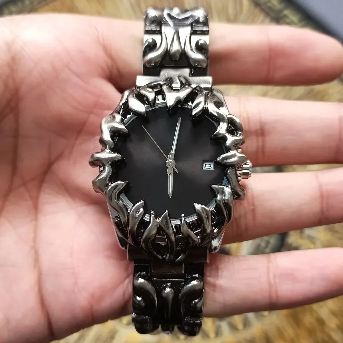 2025 Alabaster Industries Y2K Demon Claw Quartz Watch Men Hot Medieval Old Unique Creative Men's Watches Steel Watch AAA Clock