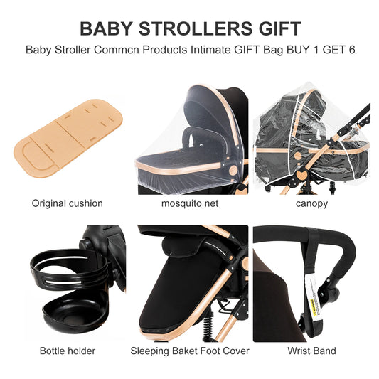 Baby Stroller 3 in 1 stroller lightweight strollers Baby Carriage mutifunction strollers Baby newborn stroller mother kids