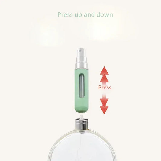 Candy Color Mini Travel Portable Bottom Filling Perfume Bottle Liquid Sub-Bottling Fine Mist Spray Refillable Jar Empty Cosmetic