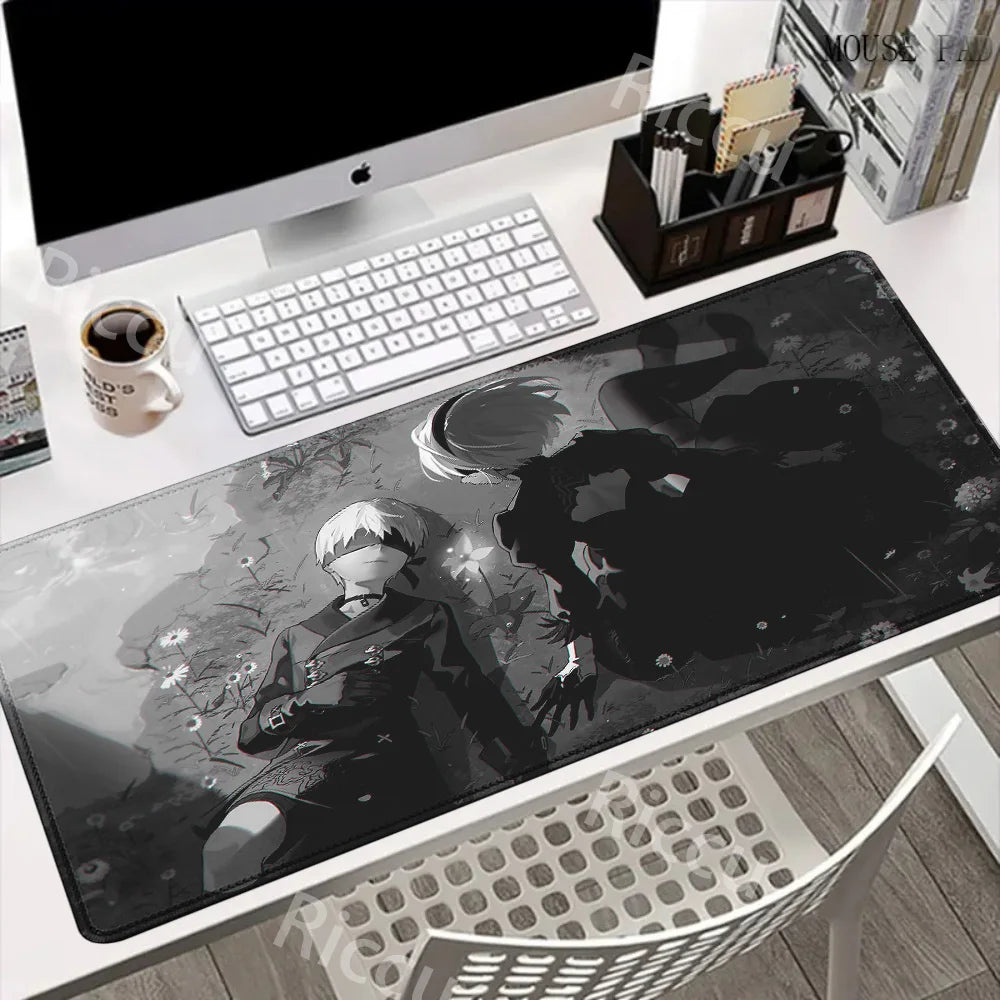 Game NieR:Automata 2B Larger Mousepad Xxl Gaming Keyboard Computer Desk Mat Accessories Game Mouse Pad Office Carpet BigMousepad