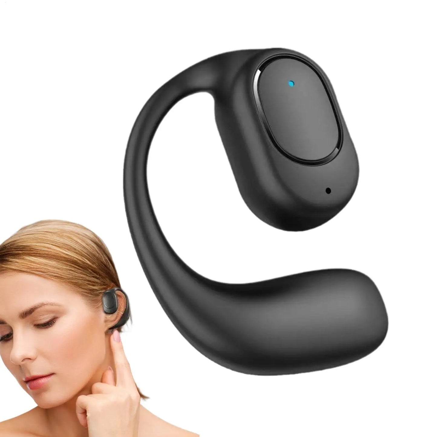 Wireless Over Ear Earbud Open-Ear Headphone with Water Resistance Long-Lasting Battery Earphone for Running Cycling Driving