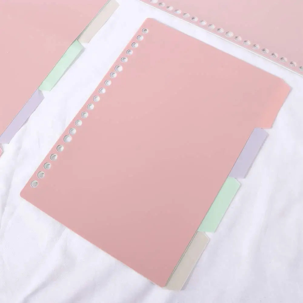Bookmark Diary B5 A5 A4 Coil Book Loose-leaf Inner Page Binder Index Dividers Notebook Separator Page Binder Index Page