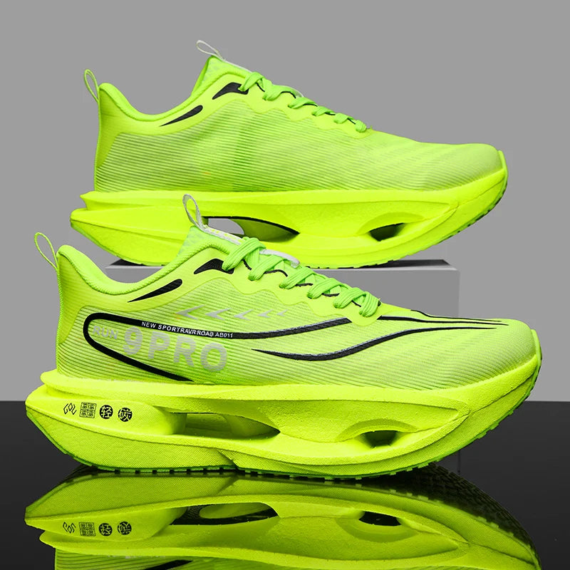 Running Shoes Men Sports Carbon Board Marathon Breathable Light Comfort Women Athletic Sneakers Jogging Tenis Air Cushion 2026