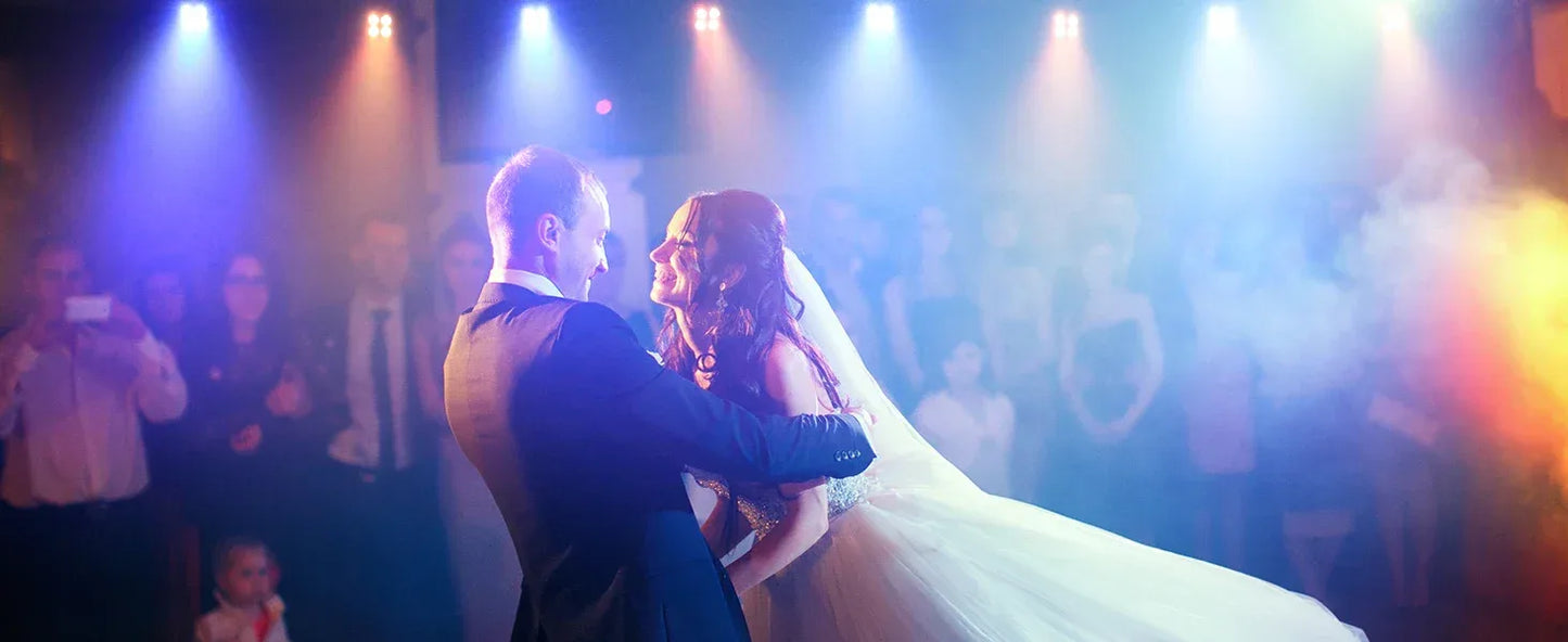 Yiflamefly 30W Par Lights 4x8W LED RGBWYP+CYAN DJ Light Remote & DMX Controlled Stage Light For Wedding Party Club Disco