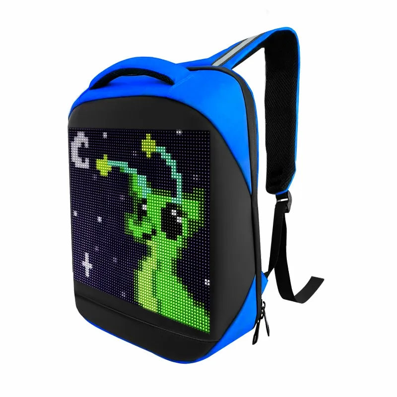 Led Backpack with Programmable Full Color Screen, Motorcycle Backpack, Waterproof Shoulder Travel Backpack, Christmas Gift Bag