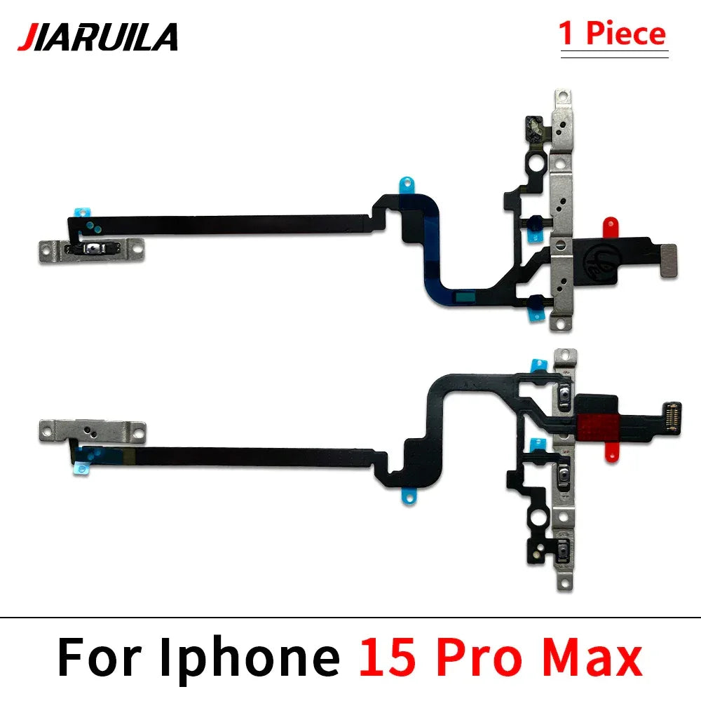 NEW Power On Off Volume Side Button Key Flex Cable Replacement Parts For iPhone 13 mini 14 Plus 15 Pro Max 13 Pro