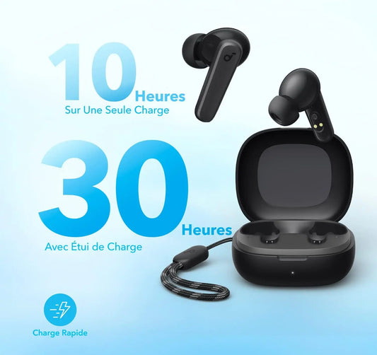 (EU stock)Soundcore R50i Wireless Bluetooth 5.3 Earbuds 10mm Driver Strong Bass IPX5 30H Battery