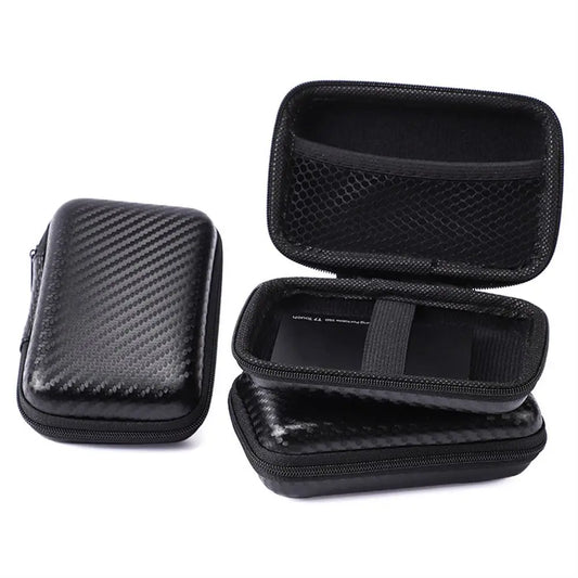 Portable Phone Charger Zipper Bag EVA Protection Case Hard Disk Data Cable Headphone Storage Pocket Pouch Travel Storage Box