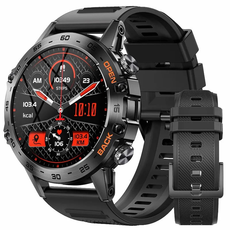 LIGE 2025 ECG+PPG Smart Watch Men 466*466 AMOLED Screen Heart Rate Blood Pressure Body Fat Monitor Bluetooth Call NFC Smartwatch