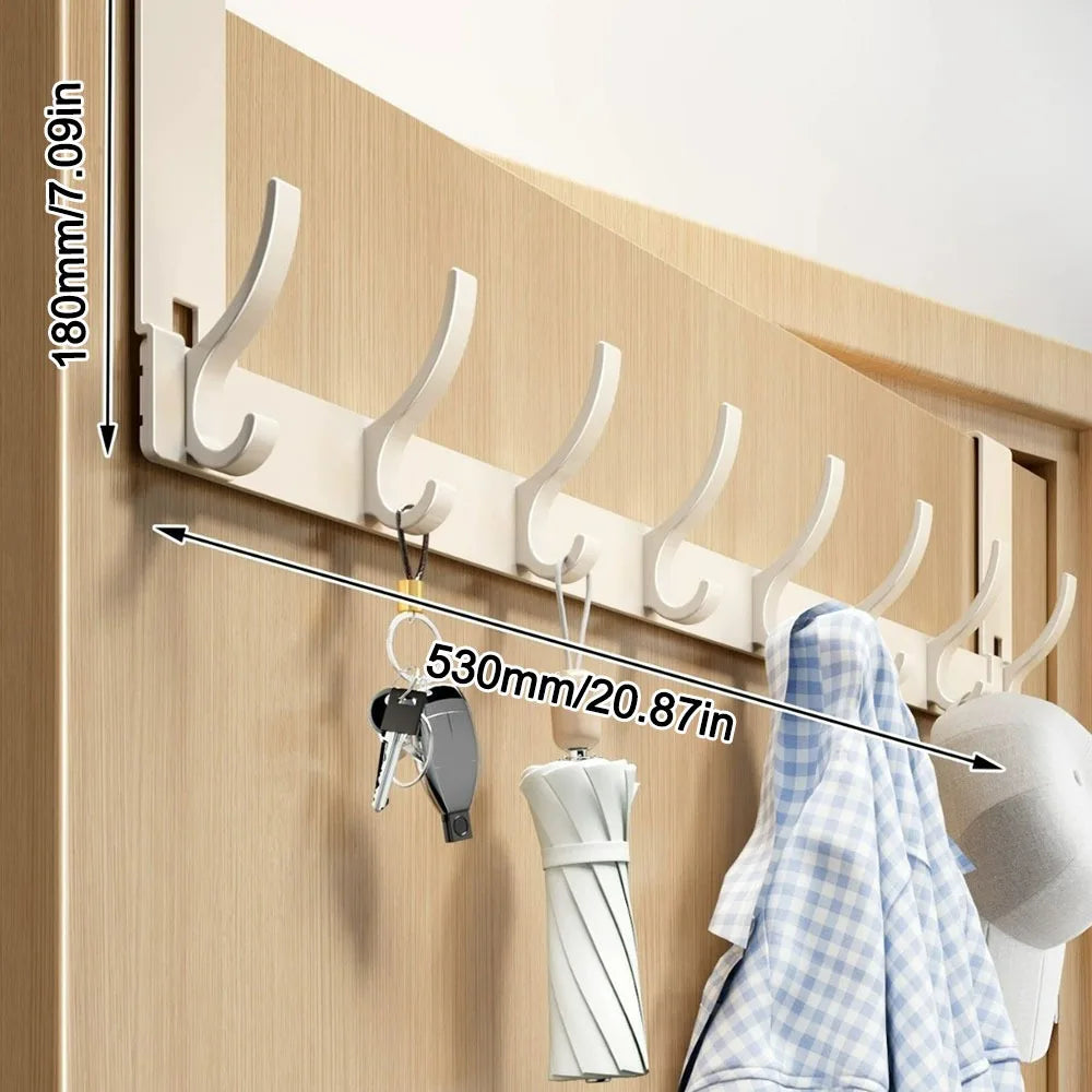 Door Behind Hook Storage Wall Hanging Clothes Hanger Coat Hook Punch-free Hanger Bedroom Kitchen Organizer Quick Installation