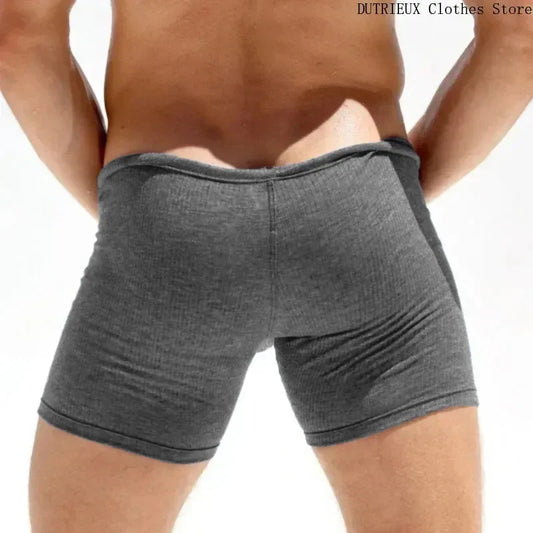 Men's Fitness Elastic Casual Shorts Men's Home Comfort Shorts Summer Solid Color Sports Basketball Breathable Shorts Sweatpants