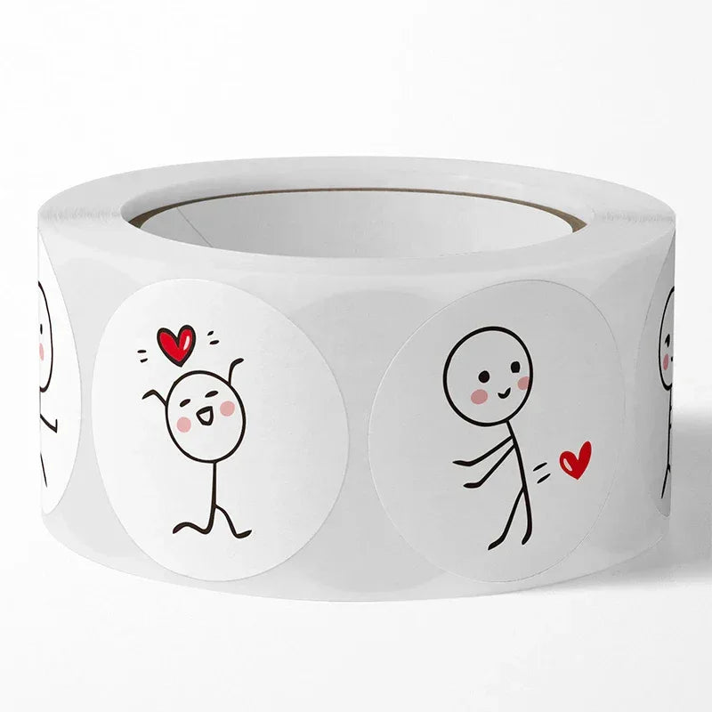500pcs Valentine's Day Stickers Love Labels for Wedding Holiday Gift Decoration Envelope Sealing Stickers