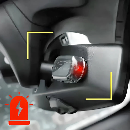 1Pcs Car Fake Security Light Solar Powered Simulated Dummy Alarm Wireless Warning Anti Theft Caution Lamp LED Flashing Imitation by PDG ibma
