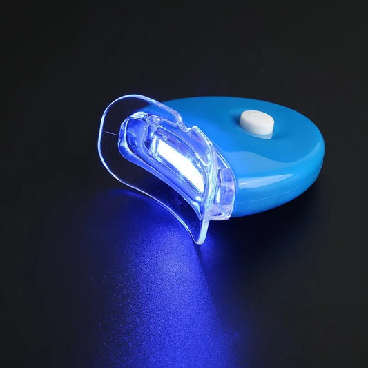 1PCS LED Teeth Whitening Lamp Blue Light Ultraviolet Home Mini White Blue Fresh Mouth Protection Oral Cleaning Personal Care