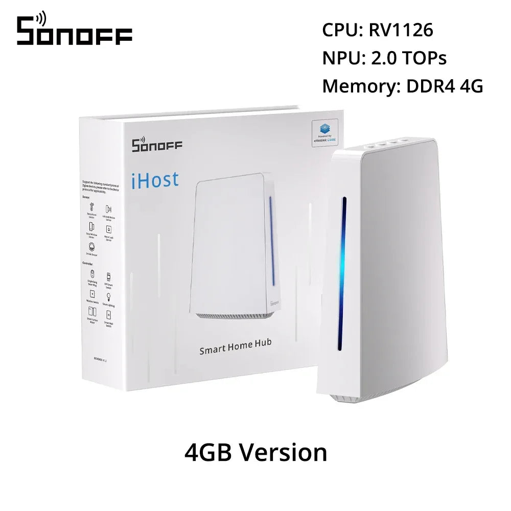 SONOFF iHost Smart Home Hub Zigbee Gateway Multi-mode Wifi LAN Wireless Remote Control Local Automation For Most of Devices