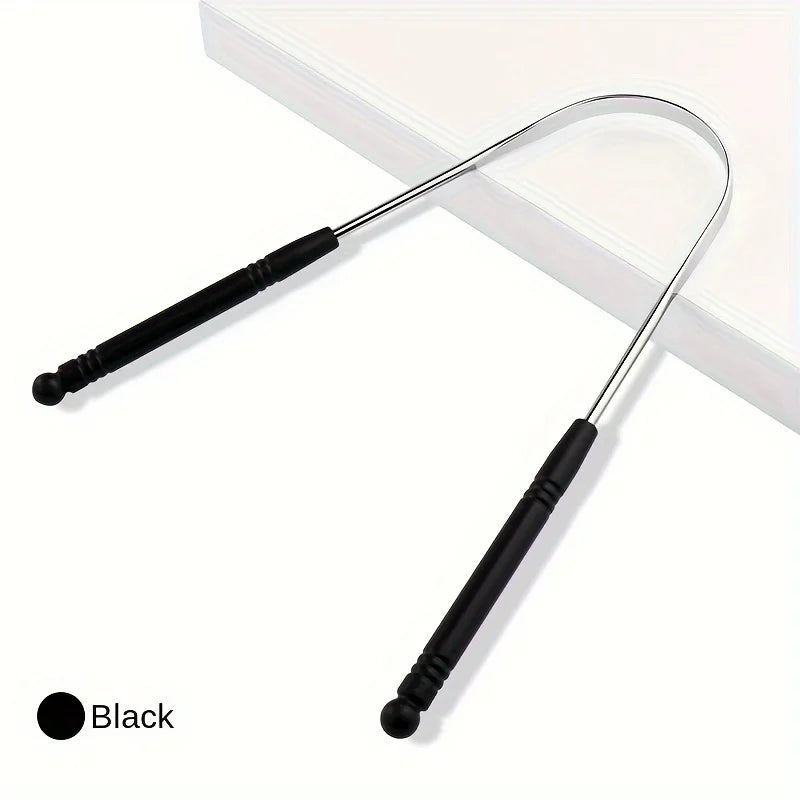 1PCS Stainless Steel Tongue Scraper Oral Tongue Cleaner Brush Tongue Toothbrush Oral Hygiene High Quality Tounge Scraper