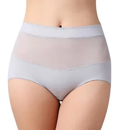 Large Size 110 Kg Triangle Underwear Women's Mesh High Waist Hip Fat Transparent Sexy Lingerie sexy panties women panties