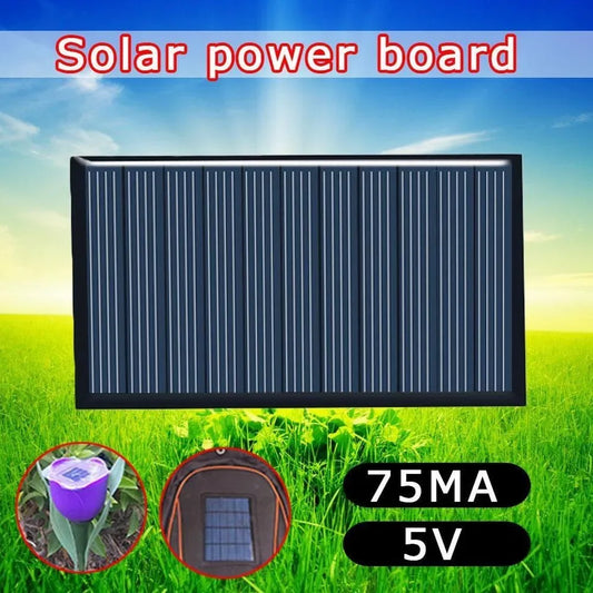 80x45mm 5V 75mA Solar Panel DIY Solar Polycrystalline Silicon Panels For Battery Cell Phone Charger Module for Camping Lawn Lamp