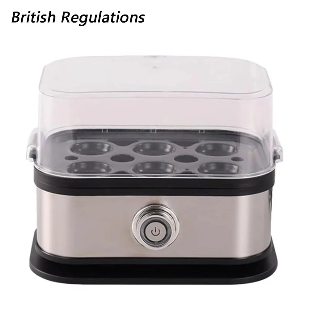 200W Power Eggs Boiler Space Saving Auto Shut-Off Smart Egg Cooker 6 Eggs Capacity Stainless Steel Rapid Egg Cooker2026new