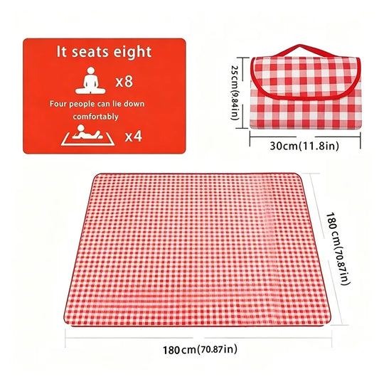 180x180cm Waterproof Picnic Mat Portable Lightweight Picnic Blanket Outdoor Travel Camping Beach Grass Mat Various Colors by PDG ibma
