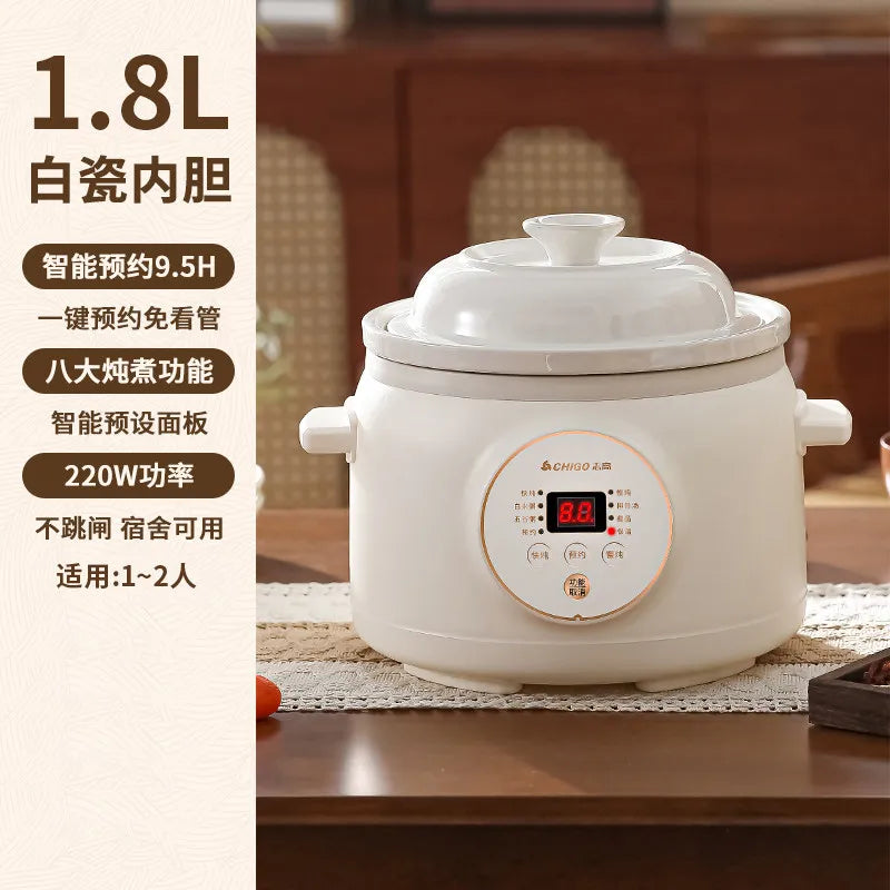 Electric slow cooker for baby food, ceramic household fully automatic stew pot, soup pot, electric slow cooker, porridge cooker