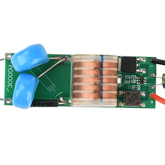 DC 3.3V-5V to DC 15-30KV Arc Igniter High Voltage Module No-load High Power High Voltage Booster Module Adjustable Voltage Coil