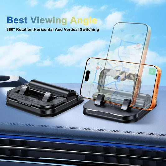 Universal Dashboard Car Phone Holder Upgraded Silicone Phone Mount for Car Dash Anti-Slip Pad Mat Phone Holder with Number Plate