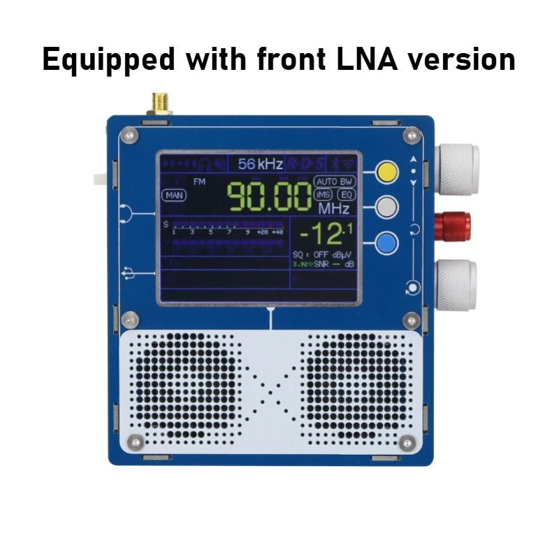 Nvarcher 3.2 inch TEF6686 Full Band Radio Dual speaker Stereo Medium wave short FM with 5000MAH lithium battery