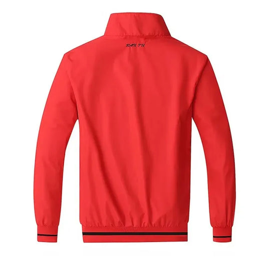 Red Jacket Men New Spring Double Side Wear Coat Sportswear Clothes Top Plus Size 5XL Bomber Jacket Veste Jaqueta Masculina