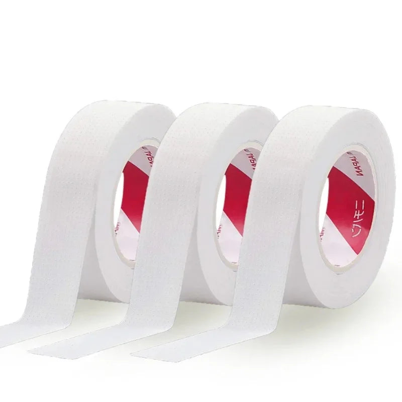 6 Rolls Japanese Insulating Tape for Eyelash Extension Lint Free Under Eye Pads Breathable Non-woven Tape Paper Eyelash Patch
