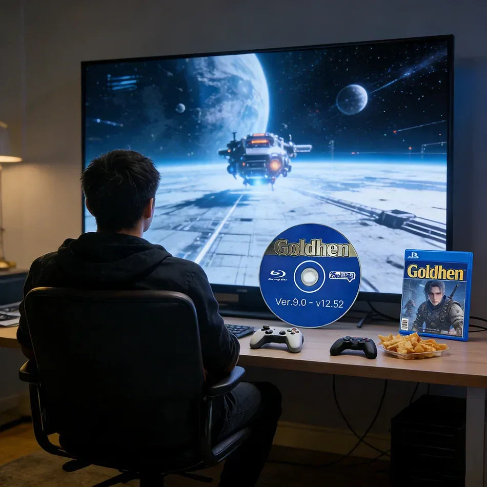 2026 New Ultimate PS4 Jailbreak Gold Disc Bootable Eject Payload for Firmware 9.0-12.52 Homebrew & Backup Games Backup Disc