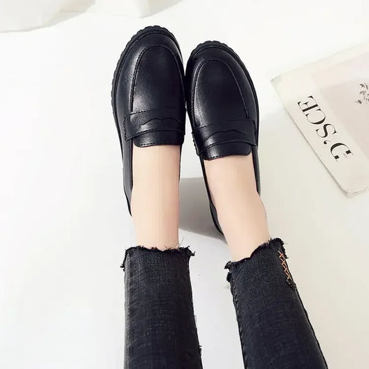 Women's Flat Shoes New Style Spring Summer 2023 Korean Fashion Round Head Casual Versatile Simple Lazy Shoes Rubber Material