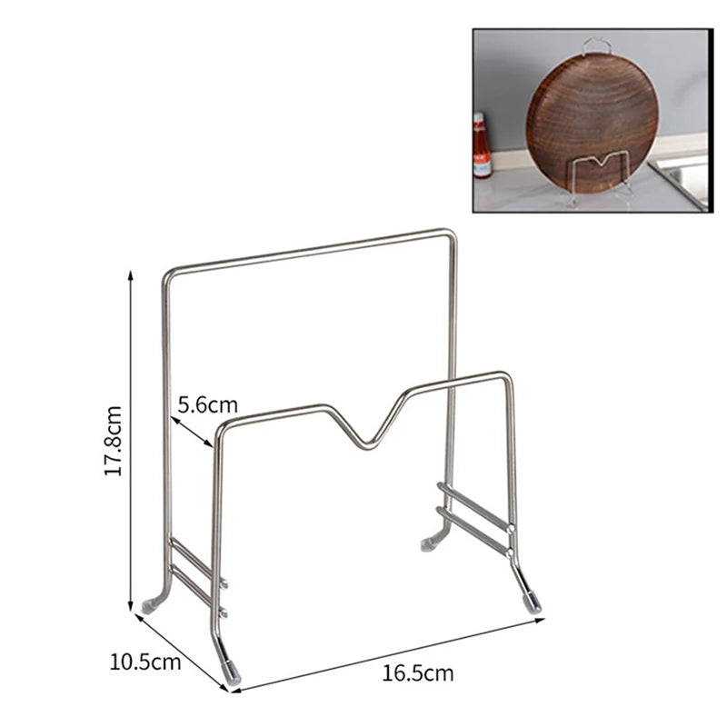 1PC Rack Shelf Stand Multi Layer Space Saving Rustproof Cutting Board Practical Kitchen Organizer Pot Lid Holder Iron Art Home