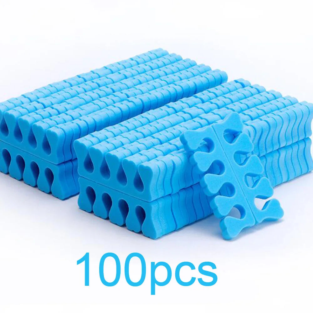 50 pairs Soft Toe Separators Fingers Foots Nail Art Tools Flexible Heart Design Nail Art Practice Manicure Pedicure Foot 2030