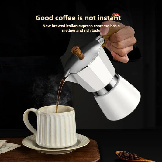 Portable Electric Mocha Pot American Hand Brewed Coffee Pot Extraction Coffee Filter Pots Octagonal Electric Coffees Pots