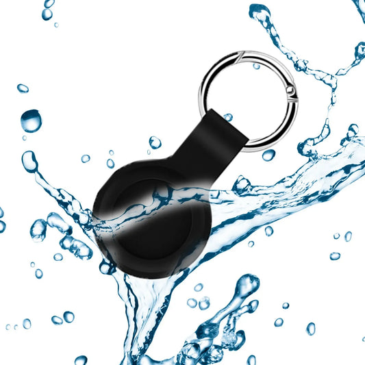 Keychain For Apple AirTag Silicone Protective Case Cover Key Chain Anti-Loss Ring AirTags Accessories for iPhone Air Tag Pendant