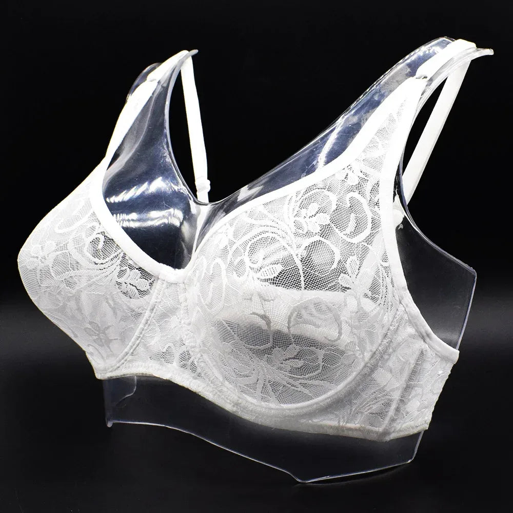 Bras For Womens Black Lace Sheer Bralette Bra Underwired Underwear Floral Homosexual Sexy Lingerie Brassiere A B C D DD Cup