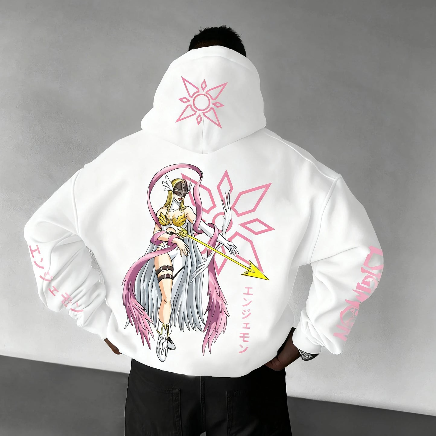 New Oversized Hoodie Men Women Digimon Anime Streetwear Casual Pullover Sweatshirt Hooded Jacket Autumn Winter Y2k Clothes Tops