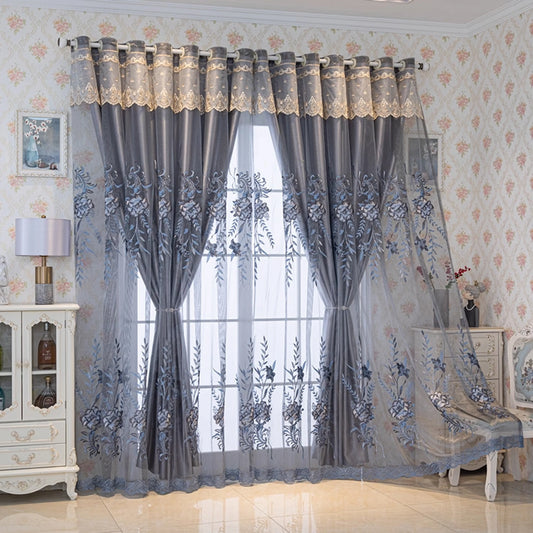 1pc European Style Double Layer Blackout Curtain,Versatile Bedroom & Living Room Use,Practical and Elegant Design by PDG ibma