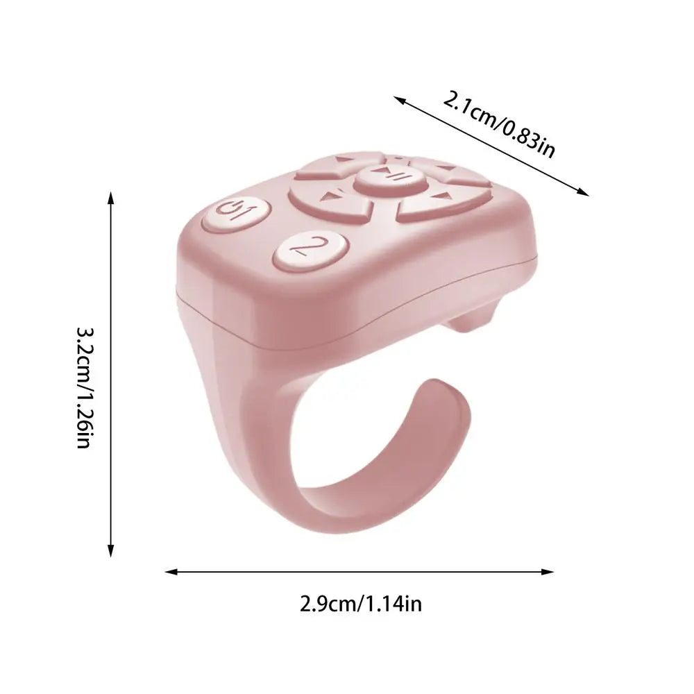 Blue-tooth Remote Control Scrolling E-book Page Turner For Tik-tok Video Remote Control Selfie Stick Camera Controller