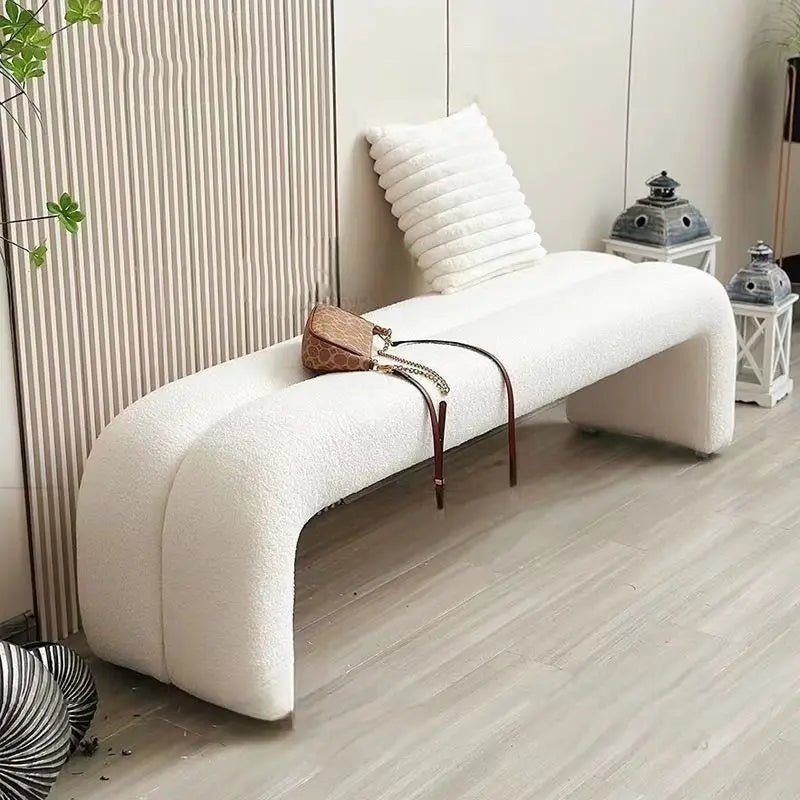 Light Luxury Porch Footstool Entrance Door Shoe Changing Simple Bedroom Bed End Long Bench Living Room Home Sofa Stools