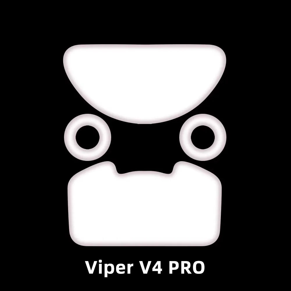ESPTIGER ICE Mouse Skates for Razer Viper V4 Pro High Purity PTFE Mouse Feet 2.5D Edge Glides Curve Edge
