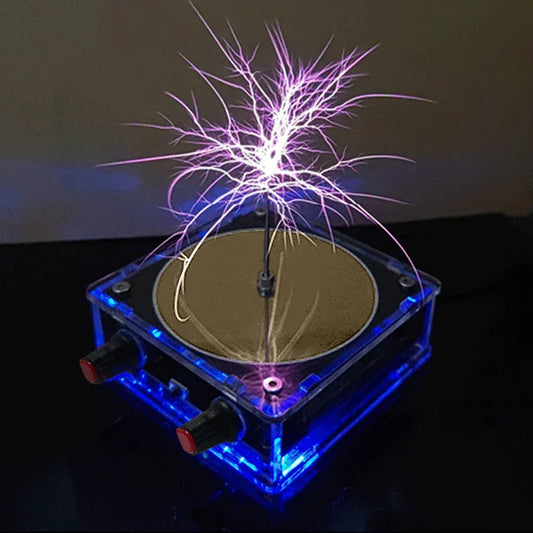 Music for Tesla Coil Speaker Bluetooth-compatible Palm for Tesla Coil Wireless Transmission Voltage Pulse Electric Arc Generator
