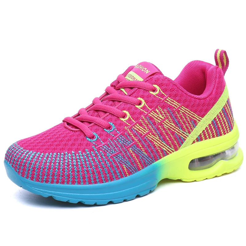 Women Sports Shoes Outdoor High Quality Running Shoes Breathable Athletics Casual Sneaker Ladies Non-slip Sport Walking Shoes