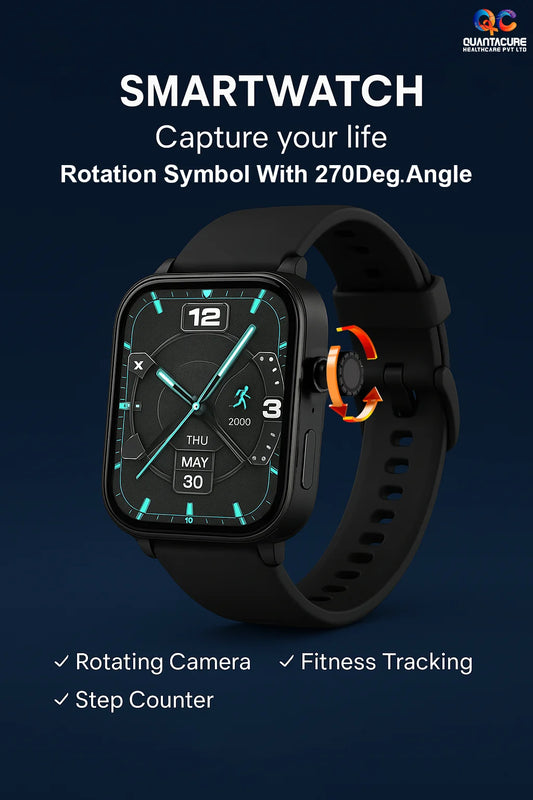 2025 QC AX10 4G SIM GPS Outdoor Android Smartwatch 2.06 Inch AMOLED 270 Rotating Camera 2+32GB Health Tracker Sport Watch MS10