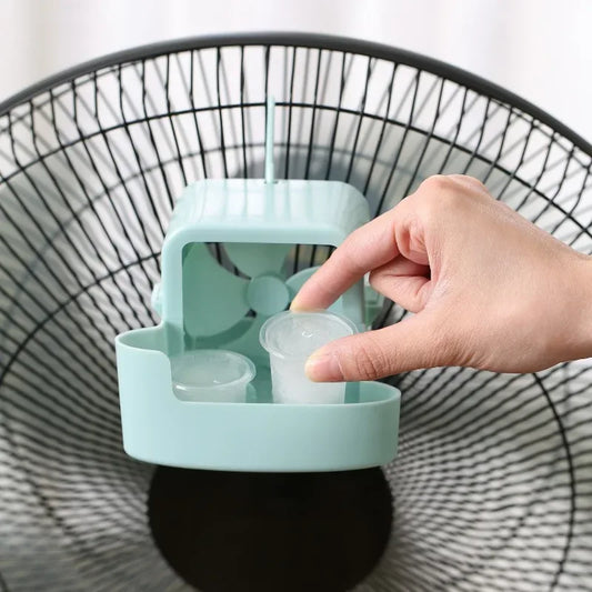 Ventilateur Hanging Add Ice Cup Summer Plastic Mini Fan Portable Fan Cooling Tool DIY Water Tower Cooling Product Home Accessory