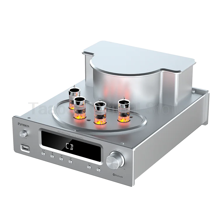 Home Theater Set 5.0 Bluetooth Amplifier 75Wx2 Tube Amp with Aluminum Case 6.5inch Speakers 120W Loudspeakers For Home Studio DJ