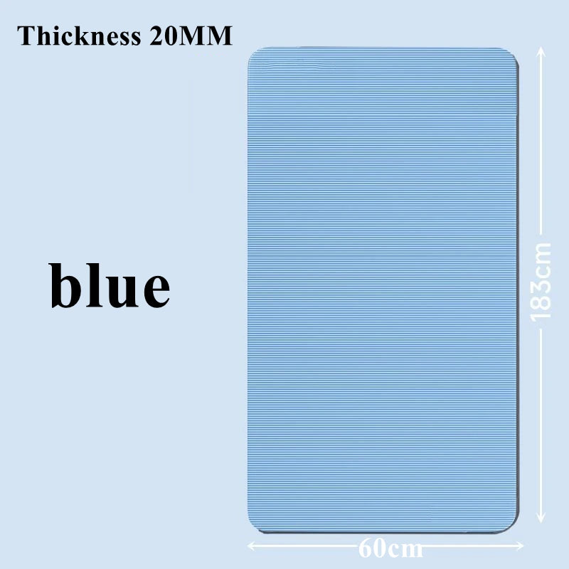 183×60cm Thick Yoga Mat Anti-skid Sports Fitness Mat 20MM Comfort Foam Yoga Matt for Exercise Yoga and Pilates Gymnastics Mat